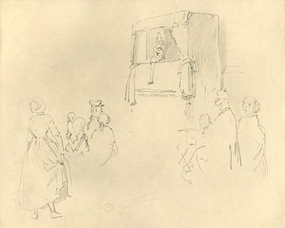 Kasperltheater I, midten av slutten av 1800-tallet, c1924. av Carl Spitzweg