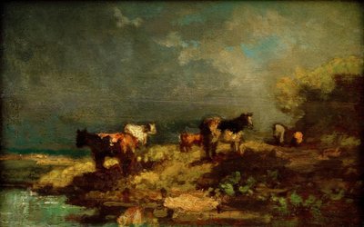 Kyr på landsbygda av Carl Spitzweg