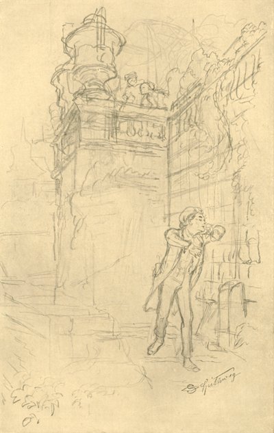 Malvolios Enkel, midten av slutten av 1800-tallet, ca 1924. av Carl Spitzweg