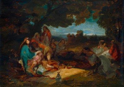 Orientalsk samfunn av Carl Spitzweg