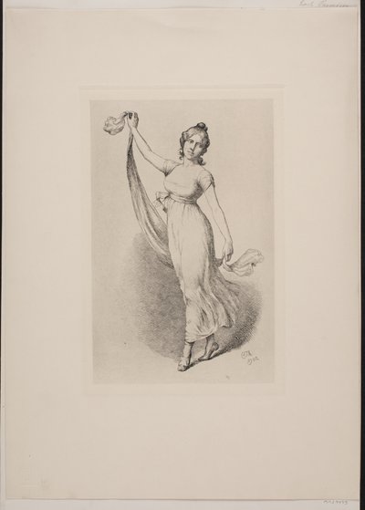 Dansende jente av Carl Thomsen