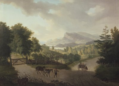 Christiania Fjord fra Høvig (olje på lerret) av Carl Vogt