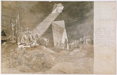 Frihetskjempere i den såkalte skattkammeret i Agamemnon nær Mykene av Carl Wilhelm Freiherr von Heideck