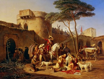 Spansk gerilja i et fort av Carl Wilhelm Freiherr von Heideck
