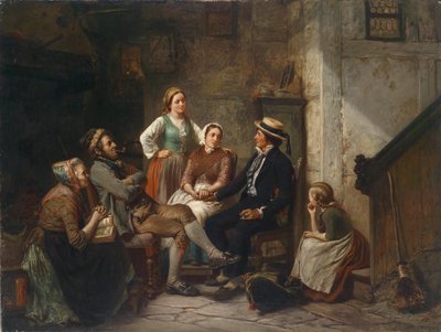 Retur av den unge sjømannen av Carl Wilhelm Huebner