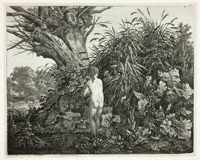 Nymfe i et myrlendt skogsområde av Carl Wilhelm Kolbe, the elder