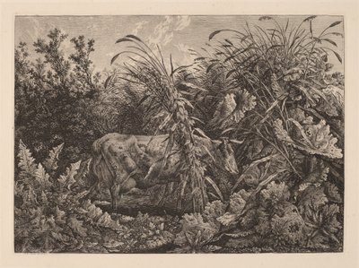 Kua i sumpen av Carl Wilhelm Kolbe, the elder