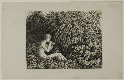 Ungdom som spiller Pipes of Pan av Carl Wilhelm Kolbe, the elder