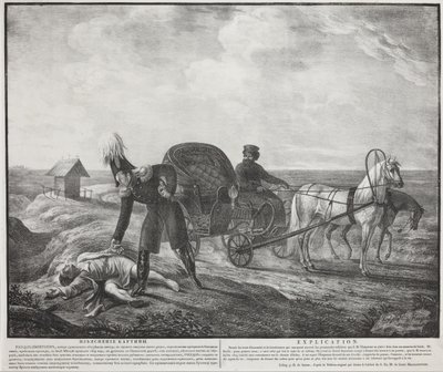 Keiser Alexander I hjelper en trengende person, 1820. av Carl von Hampeln
