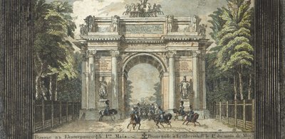 Festival i Catherinehof, 1824-1825. av Carl von Hampeln