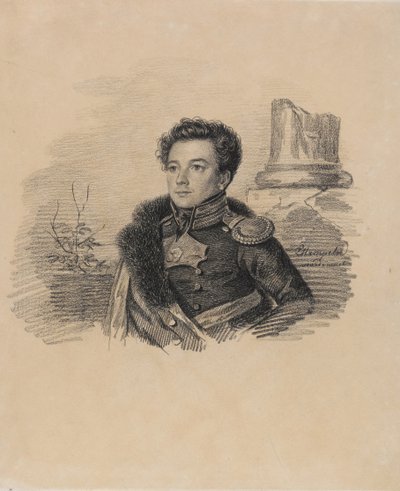 Portrett av A.P. Butovsky, mellom 1817 og 1826. av Carl von Hampeln