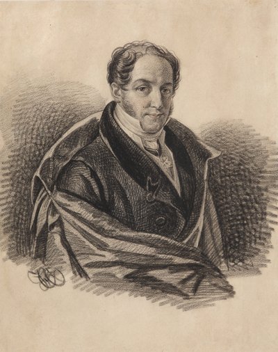 Portrett av Alexander Ivanovich Lorer 1779-1824, 1820-årene. av Carl von Hampeln