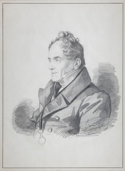 Portrett av grev Viktor Pavlovich Kochubey 1768-1834, keiserlig kansler i Russland, ca. 1832 av Carl von Hampeln