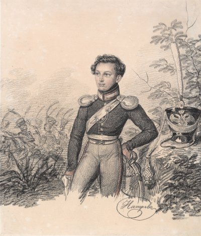 Portrett av Pavel Kotlubitsky, slutten av 1810-årene. av Carl von Hampeln