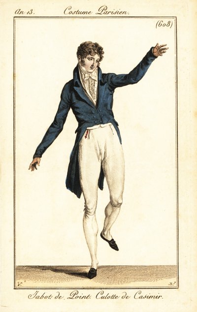 Dandy danser på et ball, Paris av Carle (after) Vernet