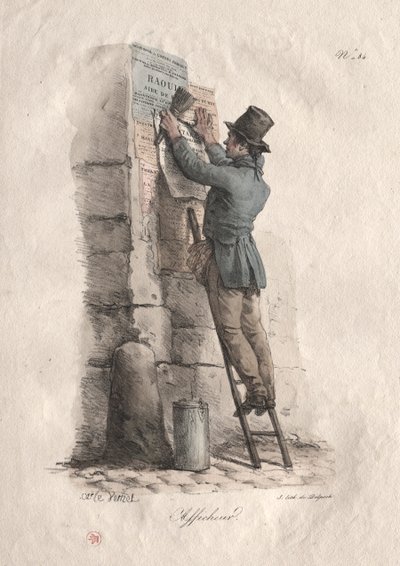 Bill-plakat. av Carle Vernet