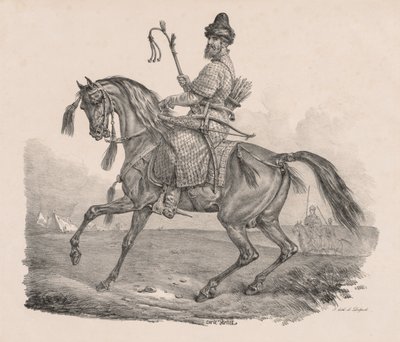 Cossack Cavalier, ca. 1820. av Carle Vernet