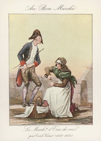 Eau de Vie-forhandleren av Carle Vernet