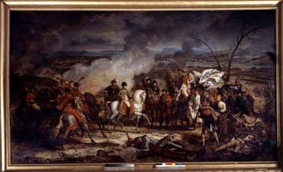 Napoleonskrigen: "" keiser Napoleon I (1769-1821) under slaget ved Austerlitz 2.12.1805. Maleri av Antoine Vernet (1758-1836) 1805 Boissy Saint Leger. Chateau De Grosbois av Carle Vernet