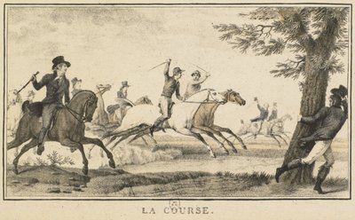 Racing Scenes: Race Scènes Hippiques: La bane. av Carle Vernet