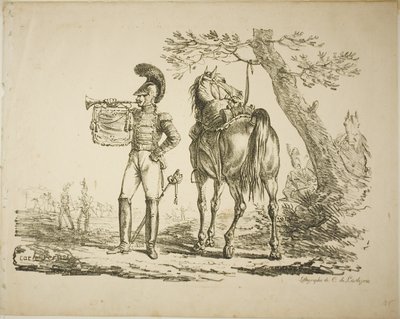Trompetisten av skytterne av Carle Vernet