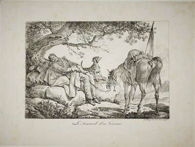 Warrior sover av Carle Vernet
