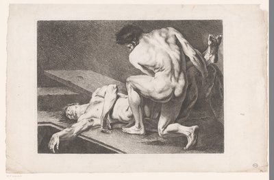 Akademisk studie av to mannlige nakenbilder Seks akademiske studier (serietittel) Six figures academiques (serietittel) av Carle van Loo