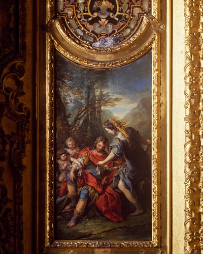 Armada som lenker Ronaldo, av Carle van Lo (1705-1765), Royal Palace (Palazzo Riley), Torino, Italia av Carle van Loo