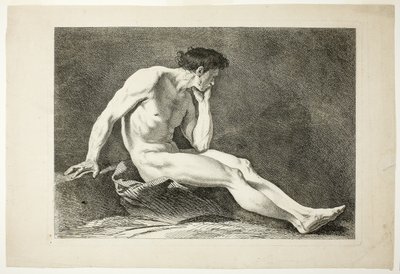 Figur, fra seks akademiske figurer av Carle van Loo