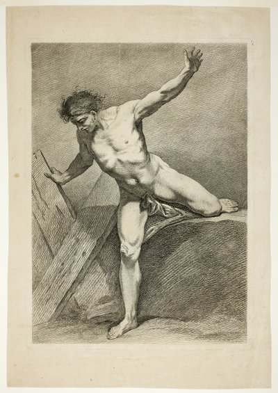 Figur, fra seks akademiske figurer av Carle van Loo