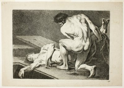 Figur, fra seks akademiske figurer av Carle van Loo