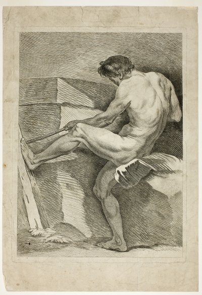 Figur, fra seks akademiske figurer av Carle van Loo