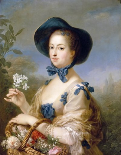 Jeanne-Antoinette Poisson, Marquise de Pompadour Vakre Jardiniere av Carle van Loo
