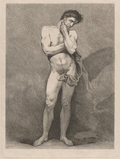 Stående mann i ettertenksom positur av Carle van Loo