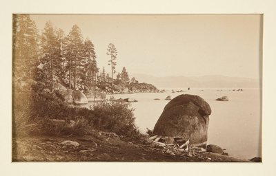 Fire jernbanescener og fire utsikter over Lake Tahoe: Lake Tahoe fra Artist Point av Carleton E. Watkins