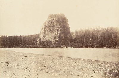 Castle Rock, Oregon, 1867, trykt ca. 1876. av Carleton Emmons Watkins