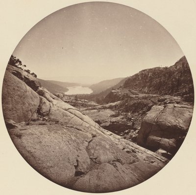 Donner Lake, California, ca. 1860-årene. av Carleton Emmons Watkins