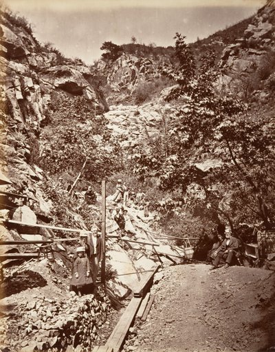 Hot Sulphur Springs, Santa Barbara, 1876, trykt ca. 1876. av Carleton Emmons Watkins