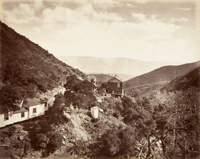 Hot Sulphur Springs, Santa Barbara, 1876, trykt ca. 1876. av Carleton Emmons Watkins