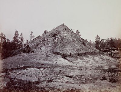 Indian Sweat House, Mendocino County, California, 1863. av Carleton Emmons Watkins