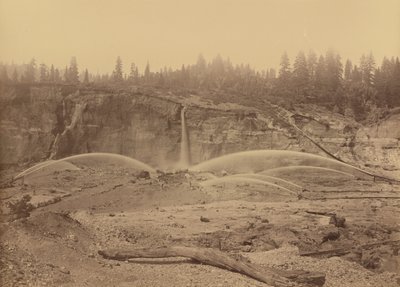 Malakoff Diggins, North Bloomfield, Nevada County, 1871 (bilde) av Carleton Emmons Watkins