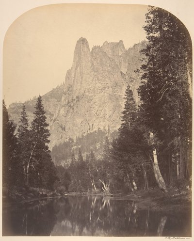 River View, Sentinel, 3270 fot, 1861. av Carleton Emmons Watkins