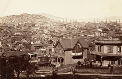 San Francisco, fra Rincon Hill, 1864, trykt ca. 1876. av Carleton Emmons Watkins