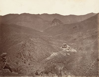 Sutro Tunnel Shaft nr. 2, 1875, trykt ca. 1876. av Carleton Emmons Watkins