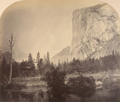Tutucanula, El Capitan, 4000 fot, 1861. av Carleton Emmons Watkins
