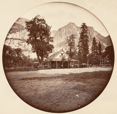 [Yosemite nasjonalpark, California], ca. 1878. av Carleton Emmons Watkins