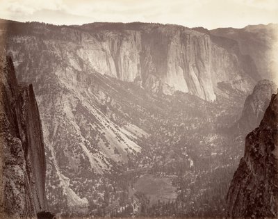 Yosemite Valley, ca. 1872, trykt ca. 1876. av Carleton Emmons Watkins