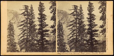 Half Dome og Vernal Fall, fra South Fork av Carleton Watkins