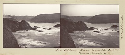 Albion-elven fra kysten, Mendocino av Carleton Watkins