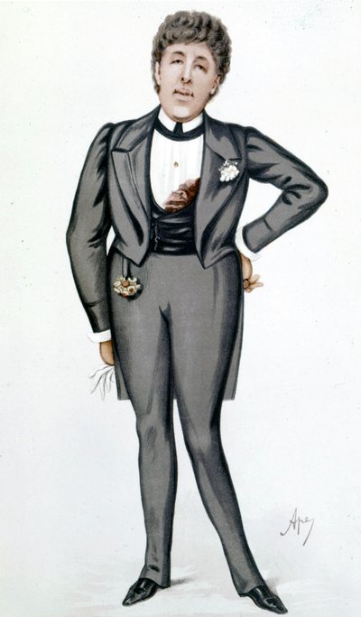 Tegneserie av Oscar Wilde (1854 - 1900) av Carlo Pellegrini (1839 - 1889) - i "" Vanity Fair"" 24. mai av Carlo Pellegrini